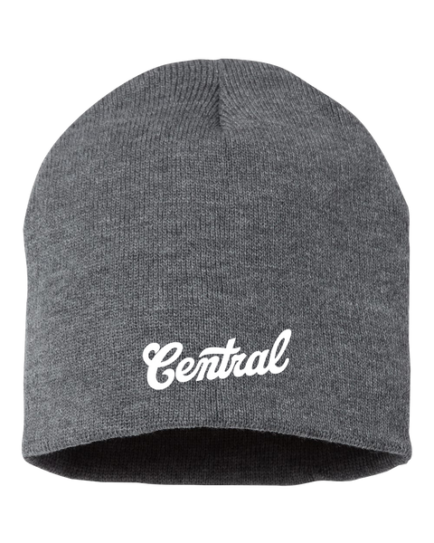 Central Adult Knit Skull Cap with Embroidered Logo