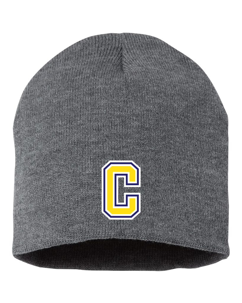 Central Baseball Adult Knit Skull Cap with Embroidered Logo