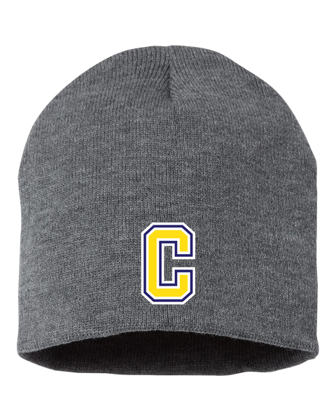 Central Baseball Adult Knit Skull Cap with Embroidered Logo