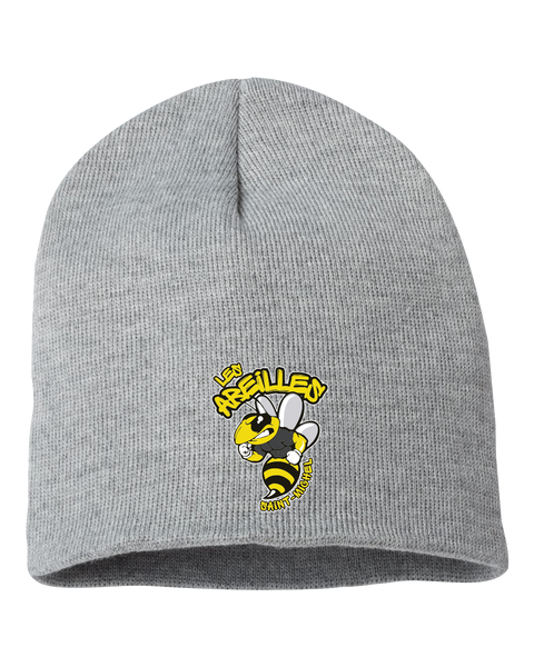 Les Abeilles Saint-Michel Adult Knit Skull Cap with Embroidered Logo