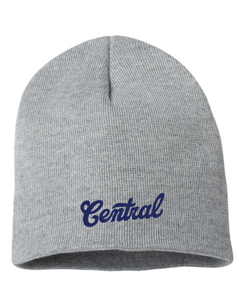 Central Adult Knit Skull Cap with Embroidered Logo
