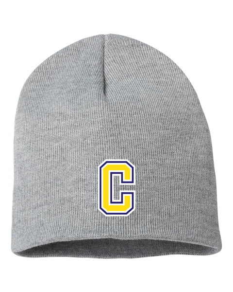 Central Baseball Adult Knit Skull Cap with Embroidered Logo