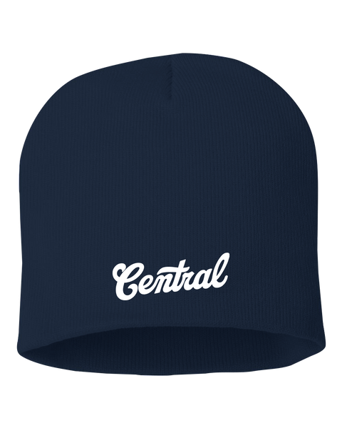 Central Adult Knit Skull Cap with Embroidered Logo