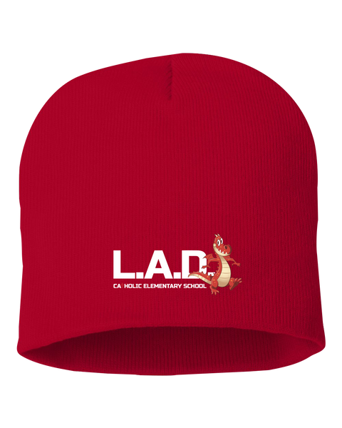 LAD Knit Skull Cap with Embroidered Logo