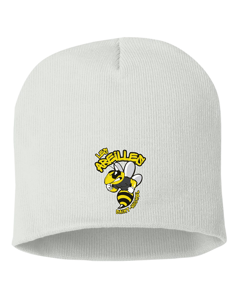 Les Abeilles Saint-Michel Adult Knit Skull Cap with Embroidered Logo