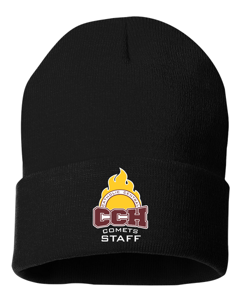 Catholic Central Solid Cuffed Beanie with Embroidered Logo
