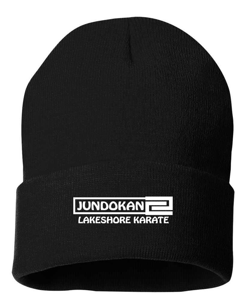 Lakeshore Karate Solid Cuffed Beanie with Embroidered Logo