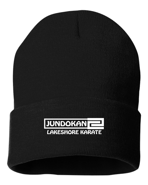 Lakeshore Karate Solid Cuffed Beanie with Embroidered Logo