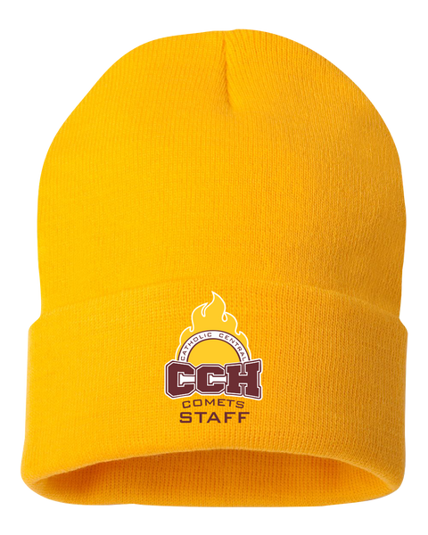 Catholic Central Solid Cuffed Beanie with Embroidered Logo