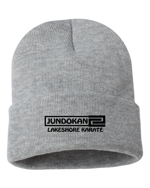Lakeshore Karate Solid Cuffed Beanie with Embroidered Logo