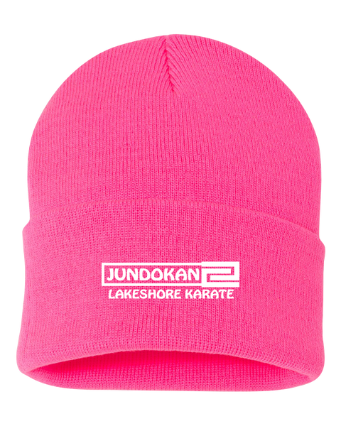 Lakeshore Karate Solid Cuffed Beanie with Embroidered Logo