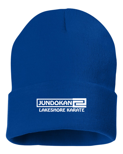 Lakeshore Karate Solid Cuffed Beanie with Embroidered Logo