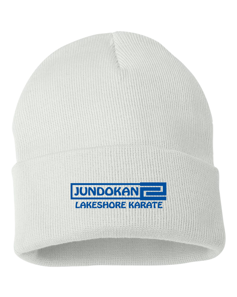 Lakeshore Karate Solid Cuffed Beanie with Embroidered Logo