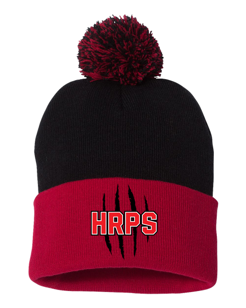 Harwich Raleigh Pom-Pom Cuffed Beanie with Embroidered Logo