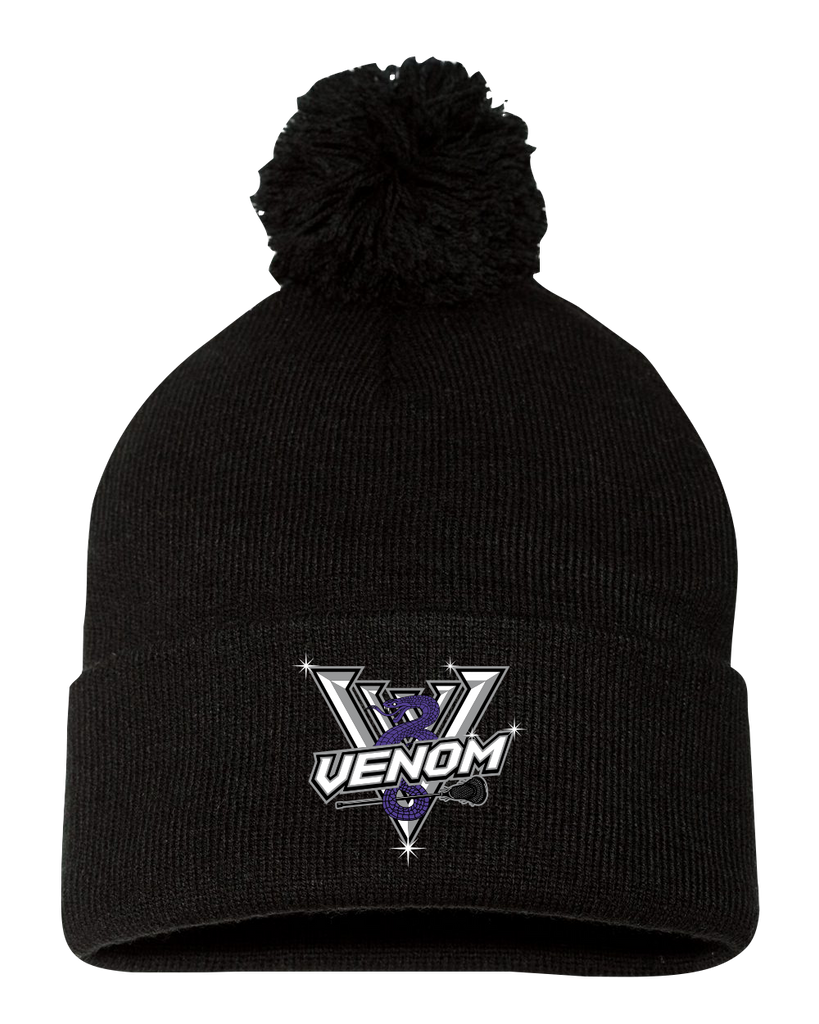 Venom WMSL Pom-Pom Cuffed Beanie with Embroidered Logo