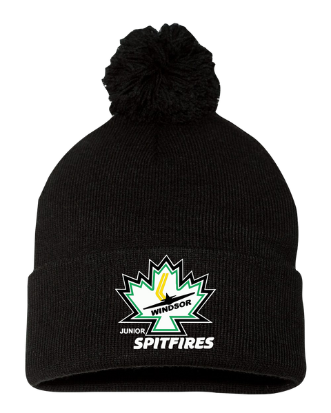 Minor Hockey Pom-Pom Cuffed Beanie with Embroidered Logo