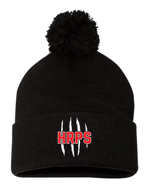 Harwich Raleigh Pom-Pom Cuffed Beanie with Embroidered Logo