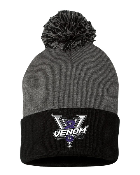Venom WMSL Pom-Pom Cuffed Beanie with Embroidered Logo
