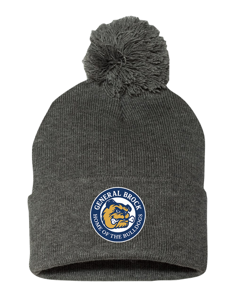 General Brock Pom-Pom Cuffed Beanie with Embroidered Logo