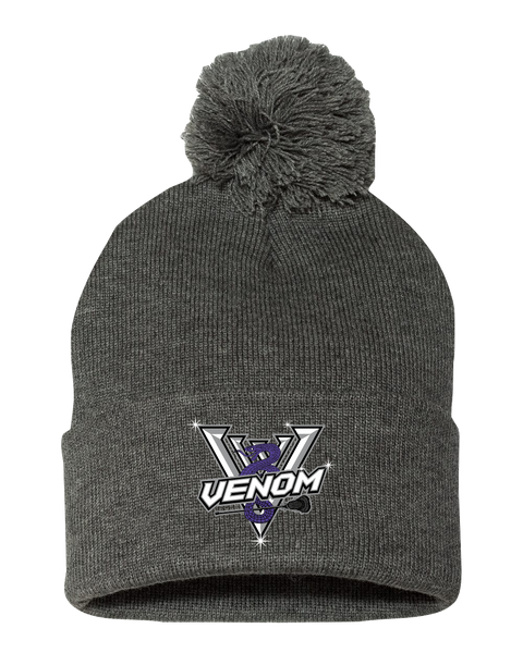 Venom WMSL Pom-Pom Cuffed Beanie with Embroidered Logo