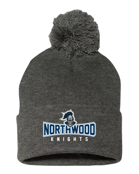 Northwood Knights Pom-Pom Cuffed Beanie with Embroidered Logo
