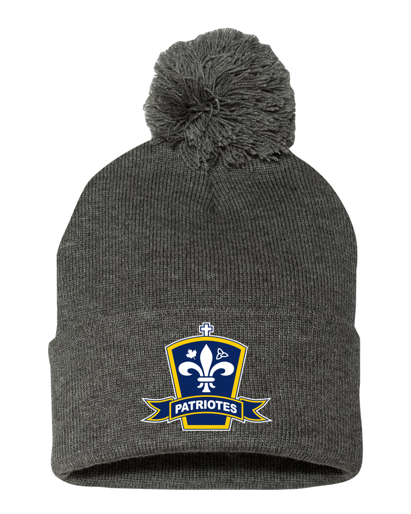 Patriotes Pom-Pom Cuffed Beanie with Embroidered Logo