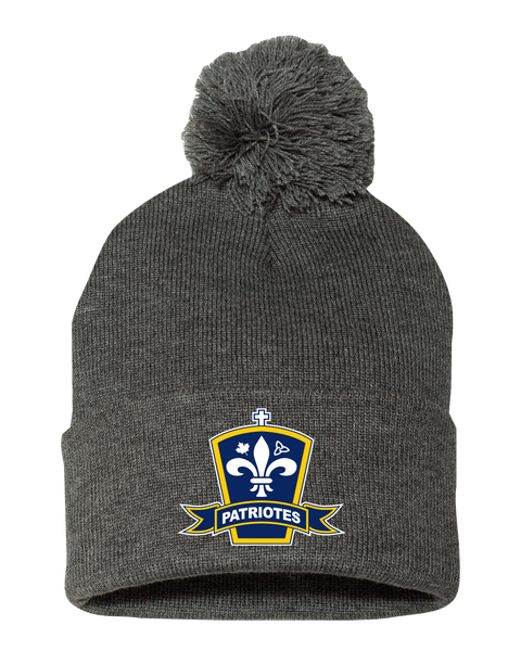 Patriotes Pom-Pom Cuffed Beanie with Embroidered Logo
