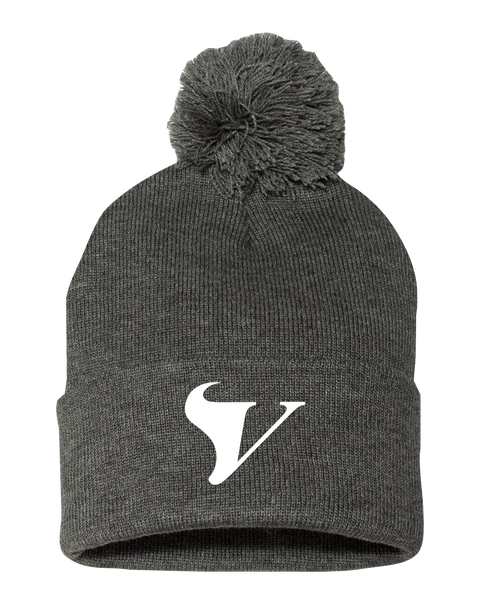 Tecumseh Vista Pom-Pom Cuffed Beanie with Embroidered Logo