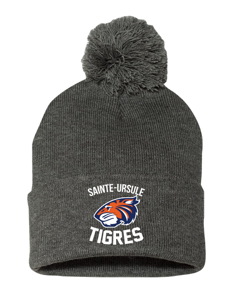Sainte-Ursule Pom-Pom Cuffed Beanie with Embroidered Logo