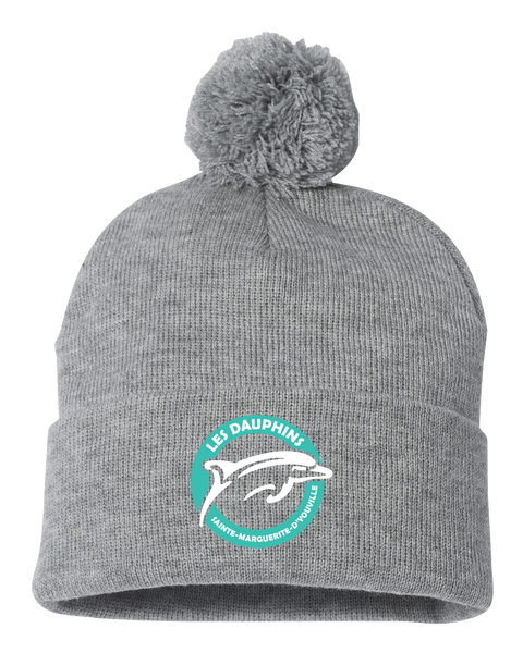 Dauphins Pom-Pom Cuffed Beanie with Embroidered Logo
