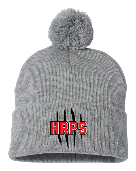 Harwich Raleigh Pom-Pom Cuffed Beanie with Embroidered Logo