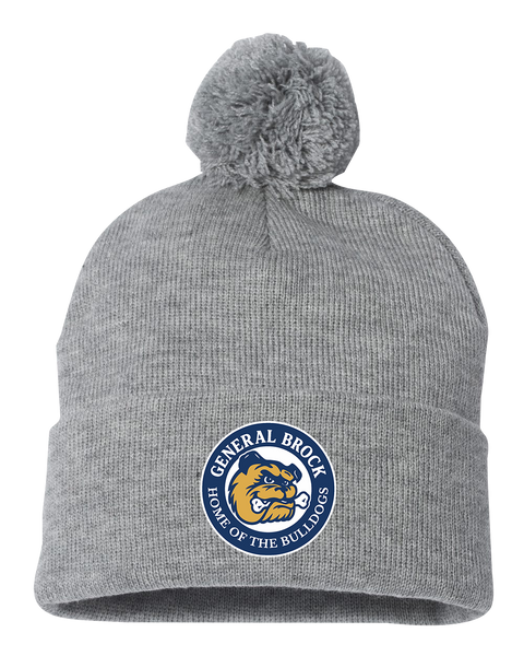 General Brock Pom-Pom Cuffed Beanie with Embroidered Logo