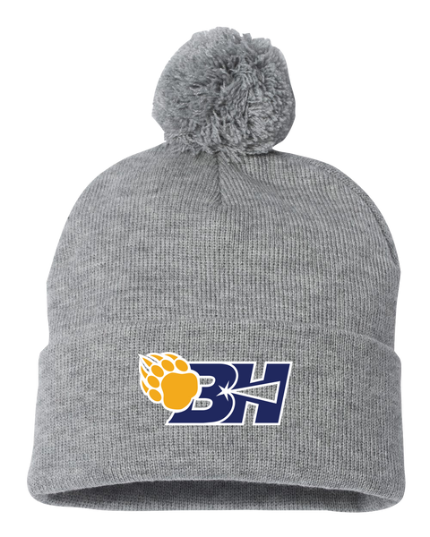 Beacon Heights Claw Pom-Pom Cuffed Beanie with Embroidered Logo