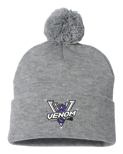 Venom WMSL Pom-Pom Cuffed Beanie with Embroidered Logo
