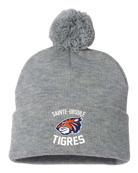 Sainte-Ursule Pom-Pom Cuffed Beanie with Embroidered Logo