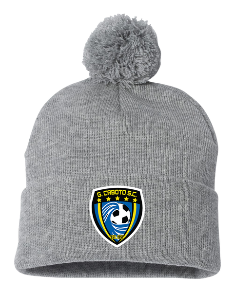 Caboto Soccer Club Pom-Pom Cuffed Beanie with Embroidered Logo