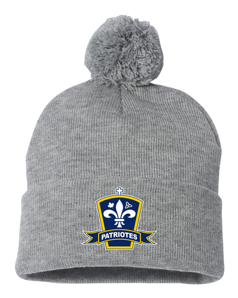 Patriotes Pom-Pom Cuffed Beanie with Embroidered Logo
