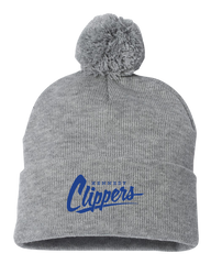 Kennedy Clippers Pom-Pom Cuffed Beanie with Embroidered Logo