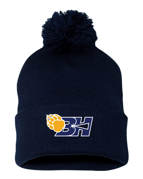 Beacon Heights Claw Pom-Pom Cuffed Beanie with Embroidered Logo