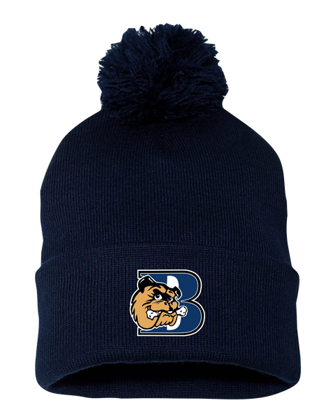 General Brock 'B' Pom-Pom Cuffed Beanie with Embroidered Logo