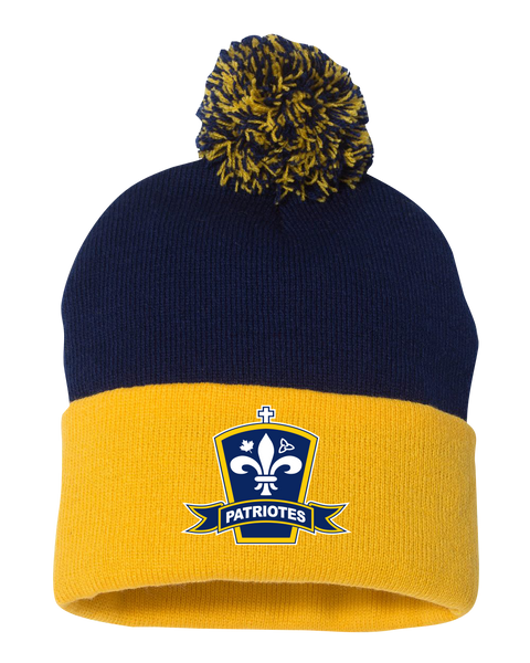Patriotes Pom-Pom Cuffed Beanie with Embroidered Logo