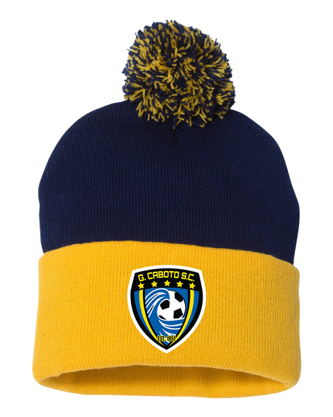 Caboto Soccer Club Pom-Pom Cuffed Beanie with Embroidered Logo