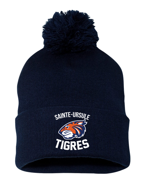 Sainte-Ursule Pom-Pom Cuffed Beanie with Embroidered Logo