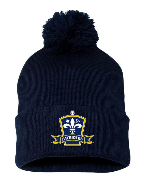 Patriotes Pom-Pom Cuffed Beanie with Embroidered Logo