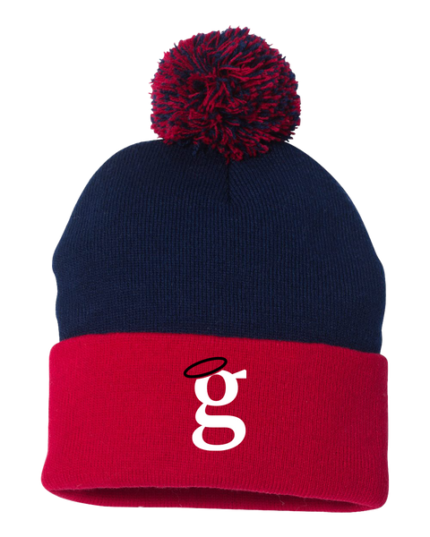 Guardians 'G' Pom-Pom Cuffed Beanie with Embroidered Logo