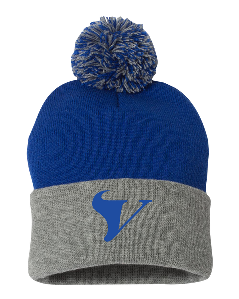 Tecumseh Vista Pom-Pom Cuffed Beanie with Embroidered Logo