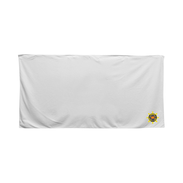 Windsor Yacht Club Soft Velour Terry Cotton Blend Beach Towel Embroidered Logo