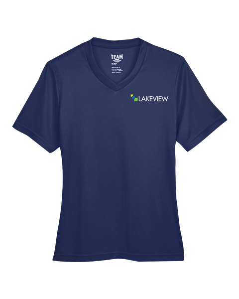 Lakeview Ladies Performance T-Shirt with Embroidered Logo