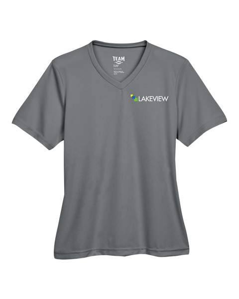 Lakeview Ladies Performance T-Shirt with Embroidered Logo