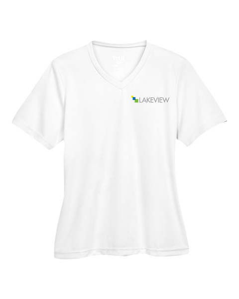 Lakeview Ladies Performance T-Shirt with Embroidered Logo